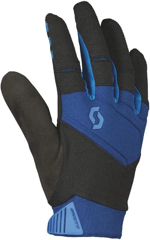 Cycling poncho liner-Scott Enduro Full Finger Cycling Gloves - Blue