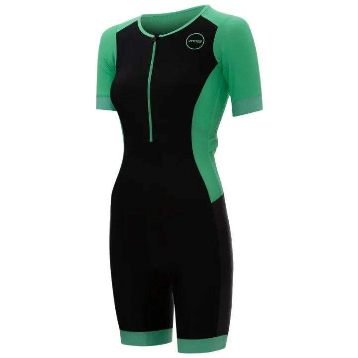 Bicycle lamp liner-Zone3 Aquaflo Women’s Short Sleeve Trisuit