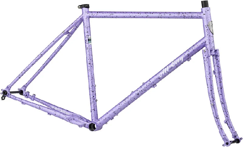 Bicycle bottle holder-All-City Gorilla Monsoon Frameset - 650b/700c Steel Lavender Haze 61cm