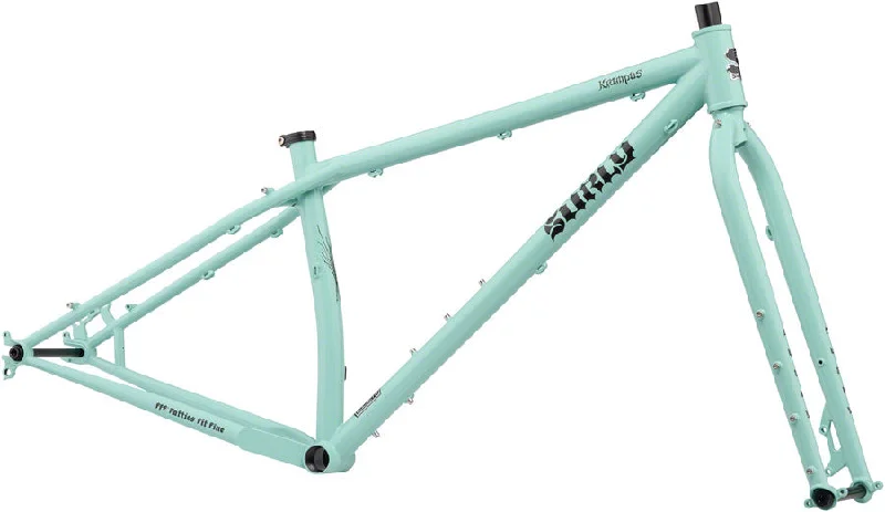 Road bike guard-Surly Krampus Frameset - 29" Steel Blue Oyster Coat X-Large