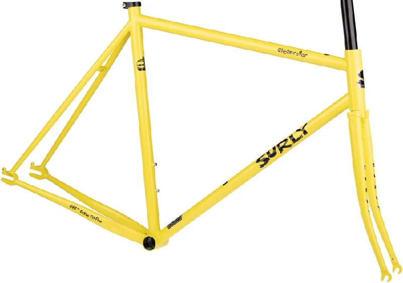 Cycling gloves liner-Surly Steamroller Frameset - Banana Candy Yellow