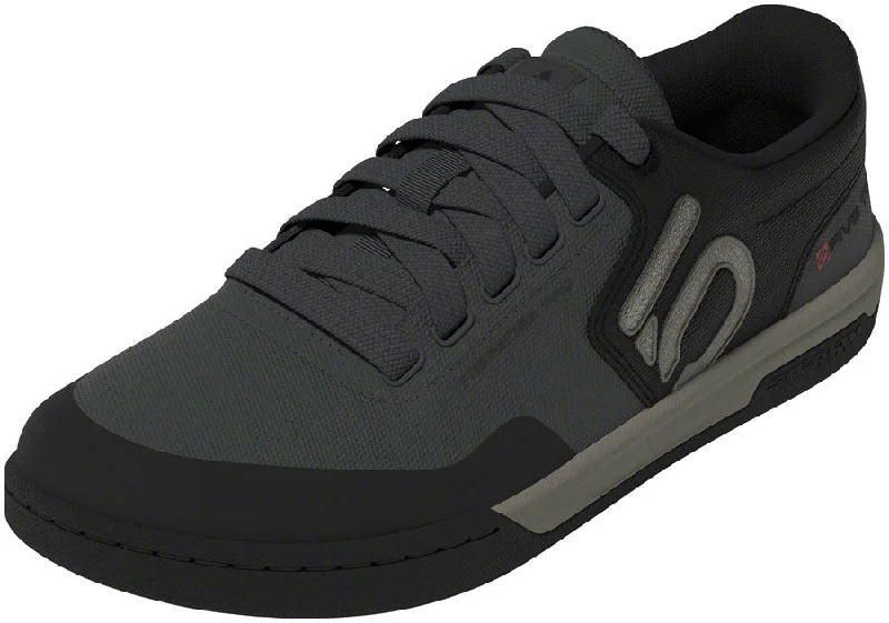 Bike tire guard-Five Ten Freerider Pro Canvas Flat Shoes - Mens Gray Six/Silver Pebble/Core BLK 10