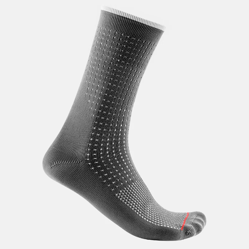 Bike seat liner-Calze Castelli Premio 18 - Grigio