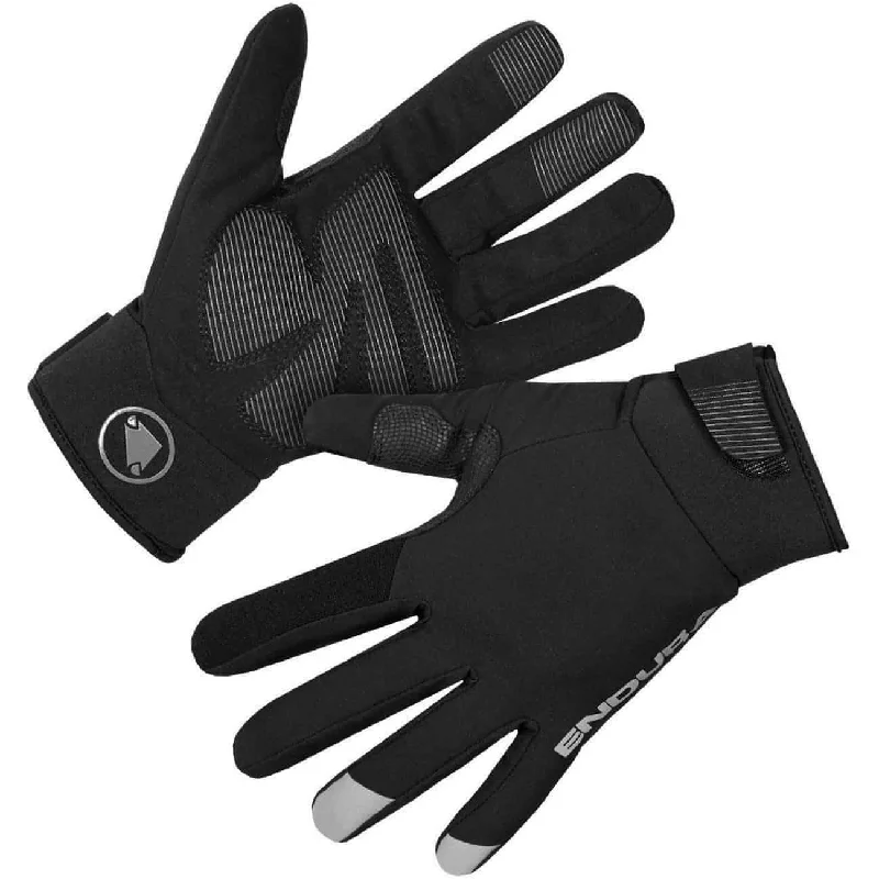 Bicycle rack guard-Endura Strike Full Finger Cycling Gloves - Black