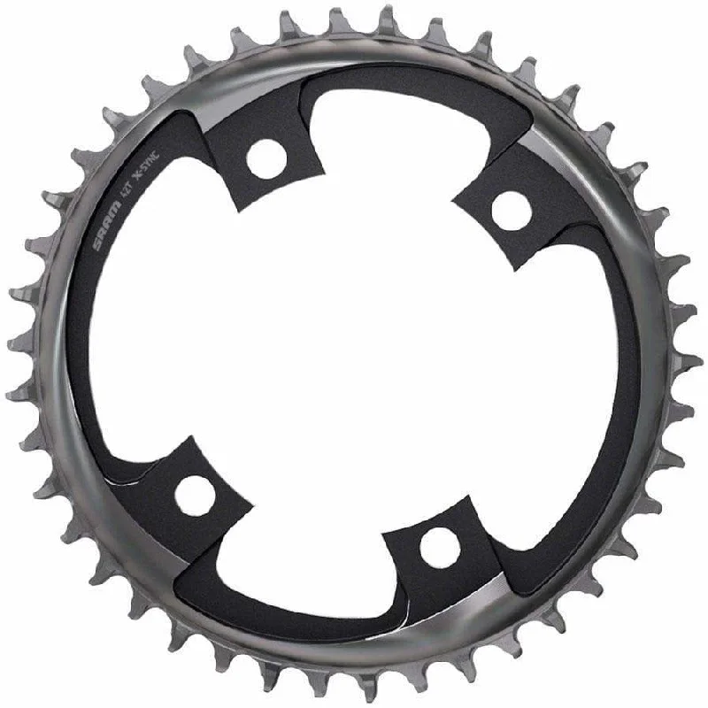 Bike wheel mount-44 Tooth 107mm BCD x 4-Bolt 1x12-Speed X-Sync Chainring, Polar Gray