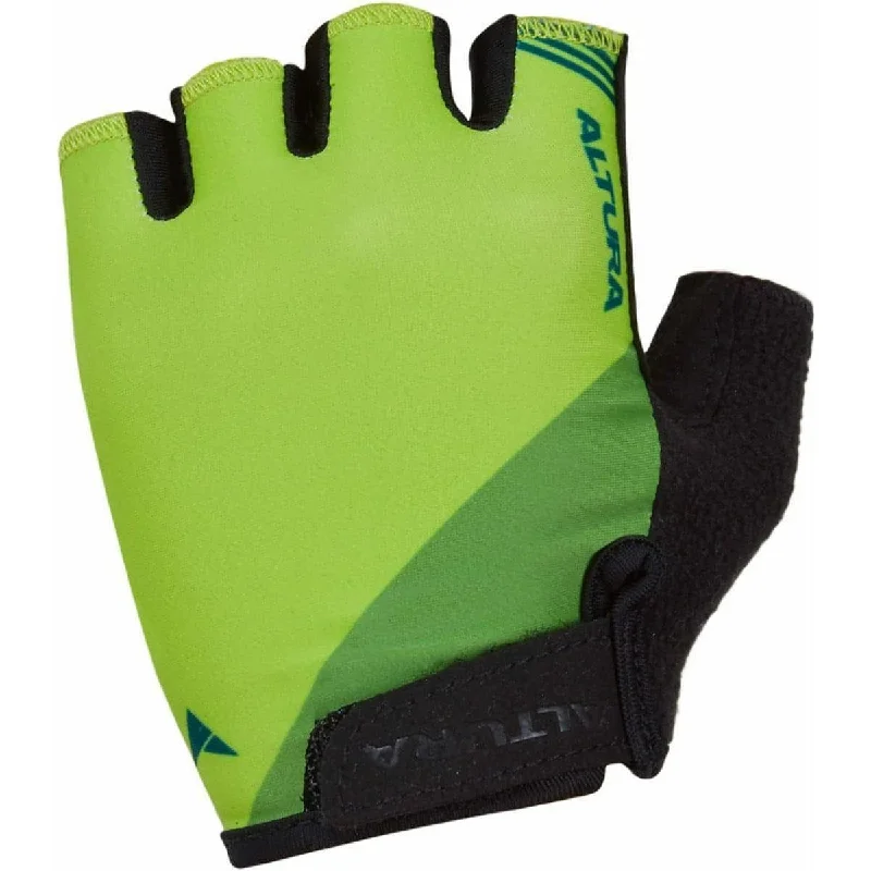 Bicycle gear liner-Altura Airstream Fingerless Junior Cycling Gloves - Lime