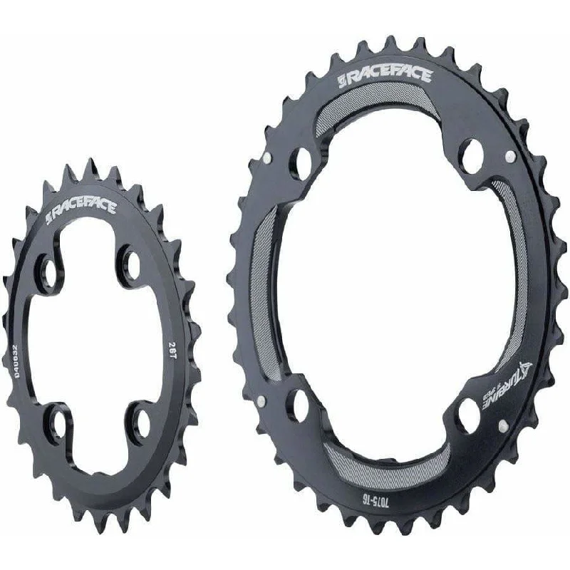 Road bike guard-RaceFace Turbine 11-Speed Chainring: 64/104mm BCD 26/36t Black