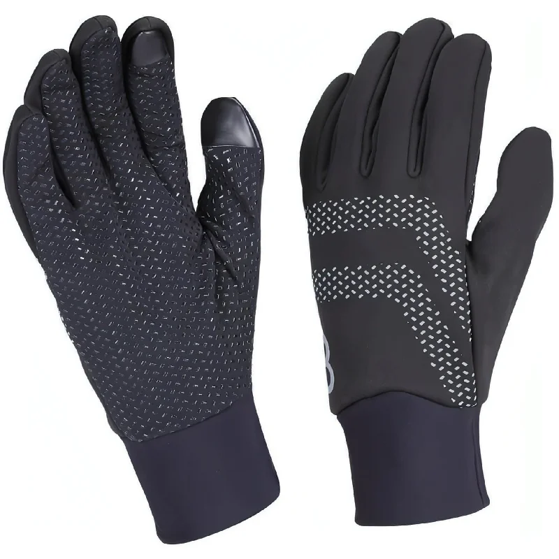 Bike tire guard-BBB RaceShield WB2.0 Full Finger Winter Cycling Gloves - Black