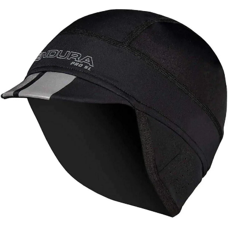 Bike tire guard-Endura Pro SL Winter Cycling Cap - Black