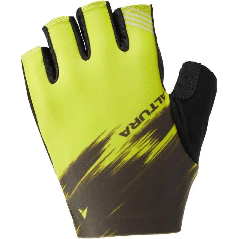 Cycling vest mount-Altura Airstream Fingerless Cycling Gloves - Yellow