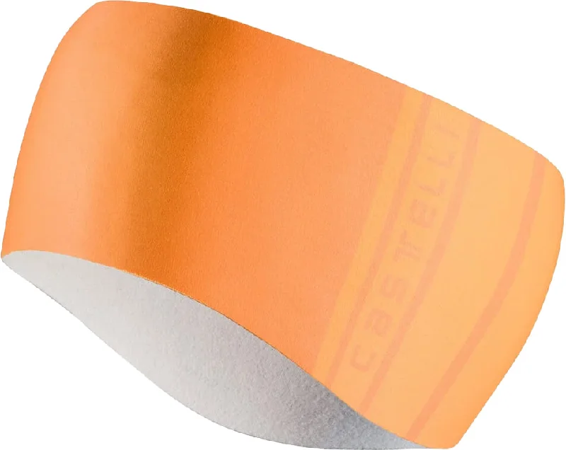 Road bike guard-Castelli Pro Thermal 2 Cycling Headband - Orange