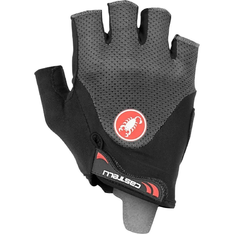 Road bike liner-Castelli Arenberg Gel 2 Fingerless Cycling Gloves - Grey