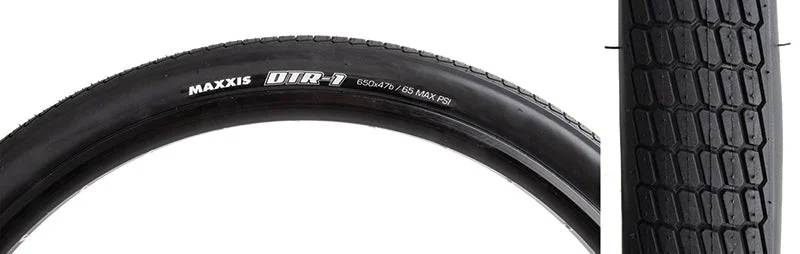 Bicycle lock guard-Maxxis DTR-1 Tire - 650b x 47 Clincher Wire Black Dual