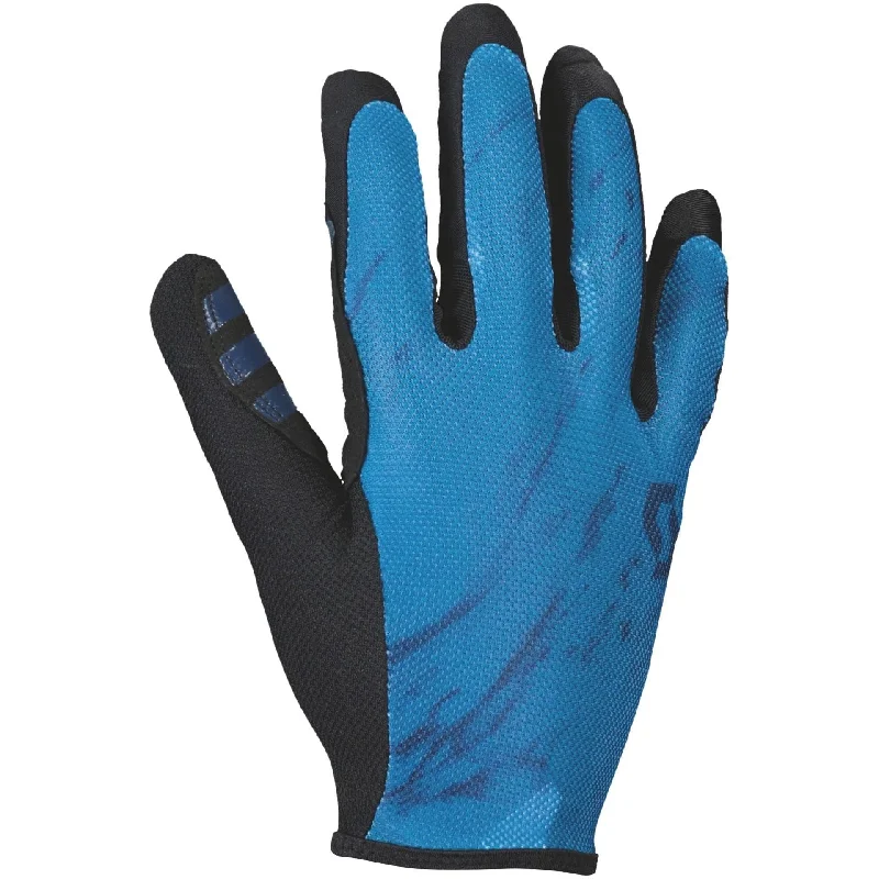 Mountain bike liner-Scott Traction Full Finger Cycling Gloves - Blue