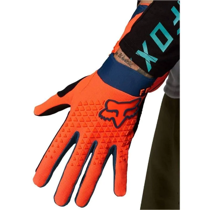 Cycling glasses guard-Fox Defend Full Finger Cycling Gloves - Orange