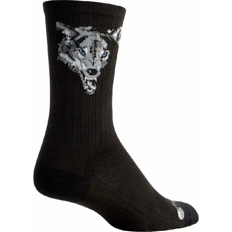 Cycling cap guard-SGX Wolf Cycling Socks - 6 inch