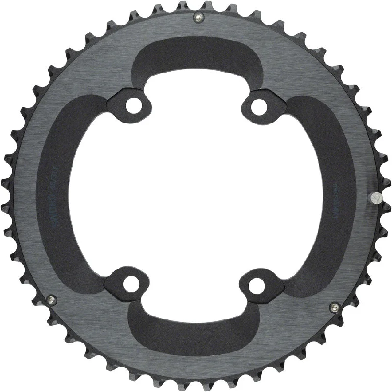 Road bike guard-microSHIFT Sword Chainring - 48t 110 Asym BCD Outer ring 2 x 9/10-Speed BLK