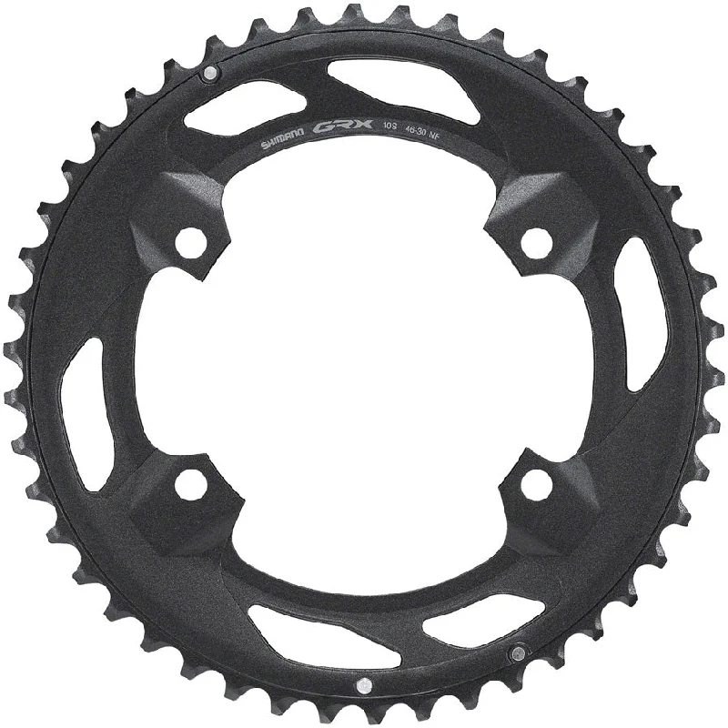 Cycling vest liner-Shimano FC-RX600-10 Chainring - 46t 110 BCD For 2x10 Black