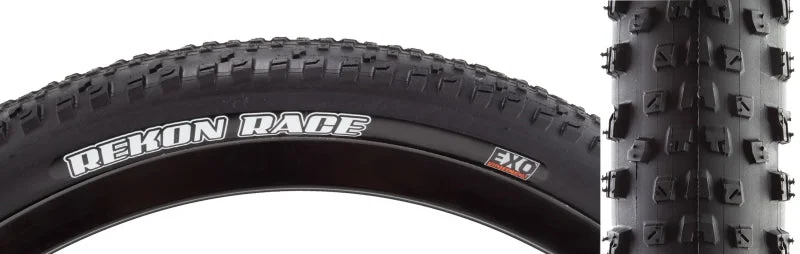 Bicycle speed meter-Maxxis Rekon Race Tire - 29 x 2.25 Clincher Wire Black EXO