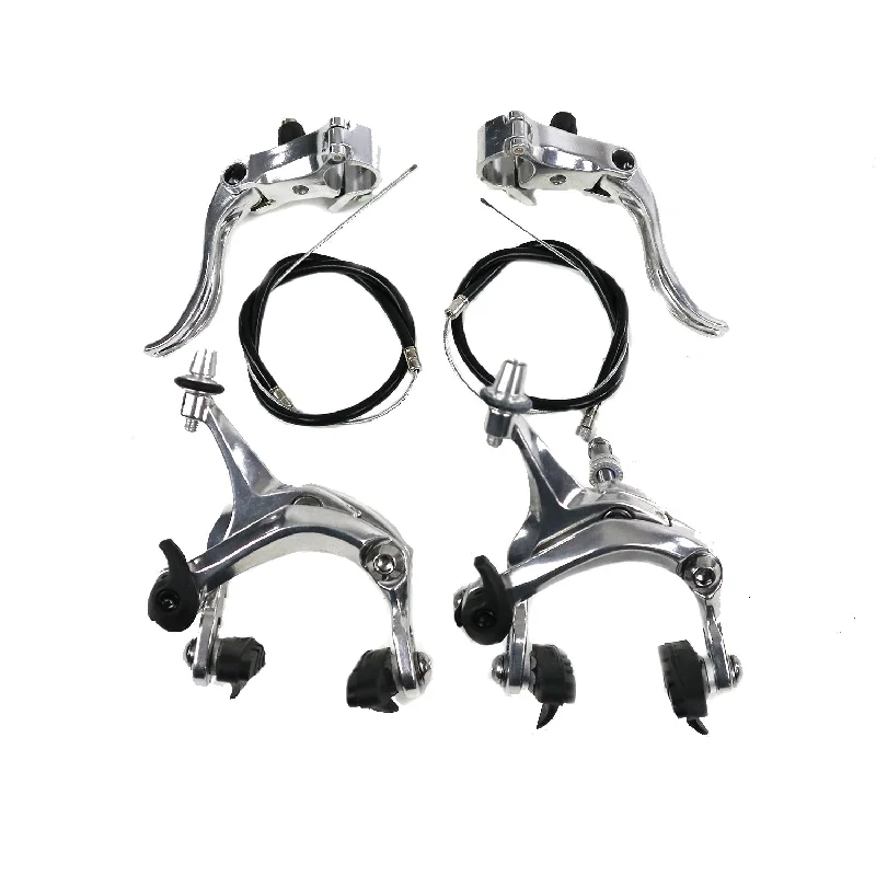 Cycling water liner-Fixie Brake Set - F/R - Silver