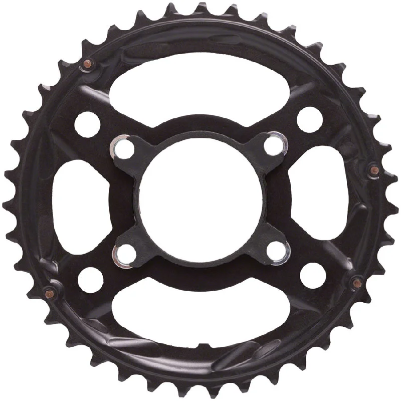 Bicycle fender guard-Shimano Tiagra FC-4703 10-Speed Chainring - 39t Asymmetric 110/74 BCD BLK Nut Holder