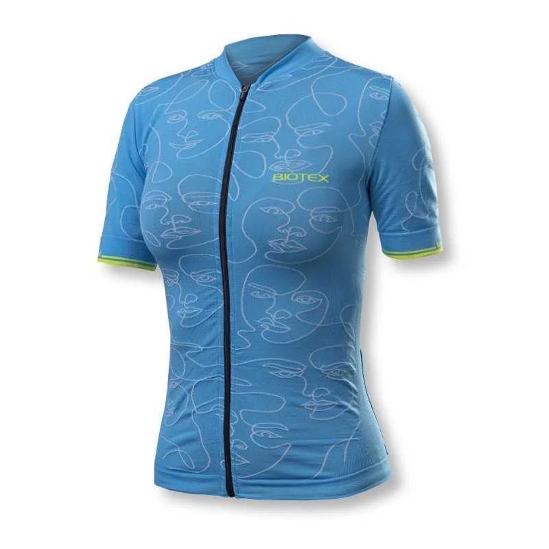 Bicycle chain liner-Maglia donna Biotex Visi Soffio - Azzurro