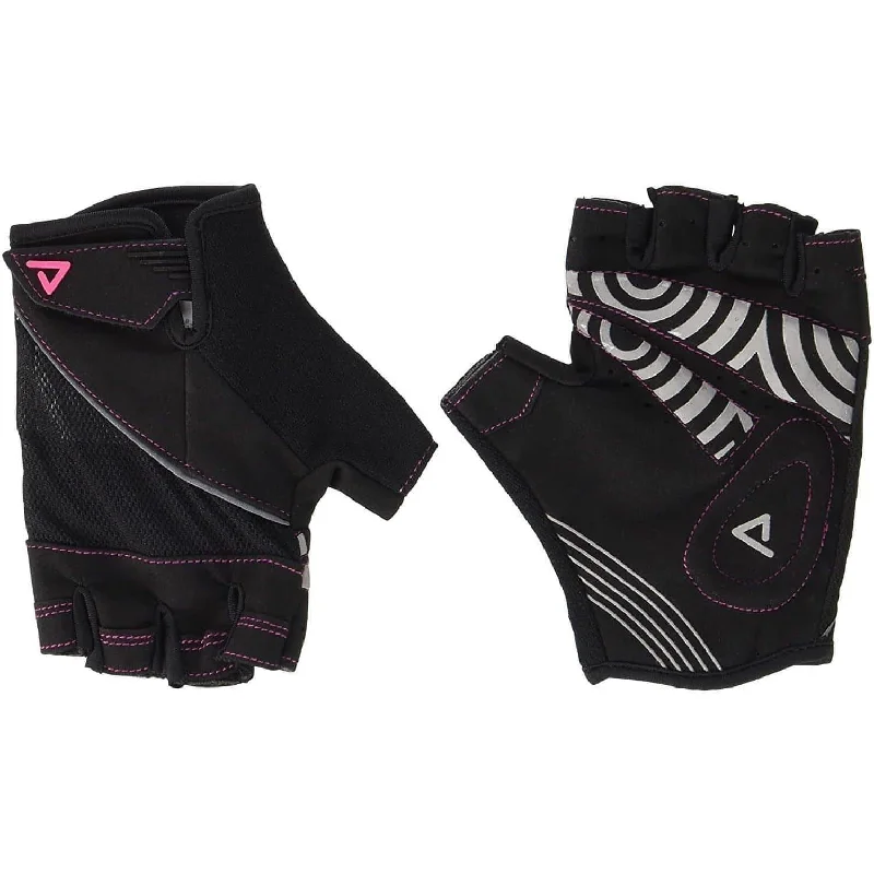 Bicycle spoke guard-Dare2B Profile Womens Fingerless Cycling Gloves - Black