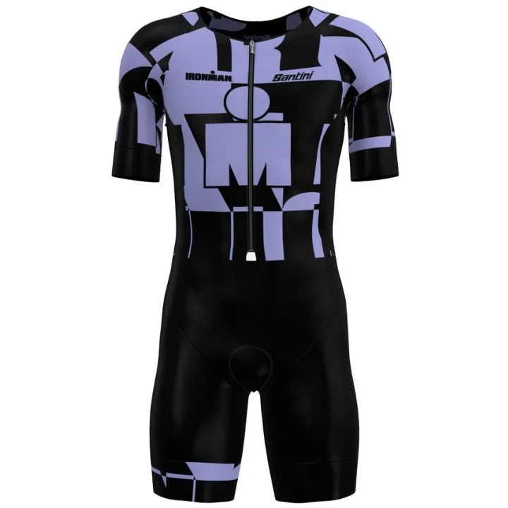 Cycling layer guard-Santini Women Ironman Enigma Short Sleeves Trisuit