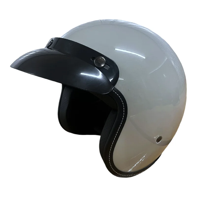 Mountain bike guard-Cooler King Helmet - Gloss Grey - Black Lined