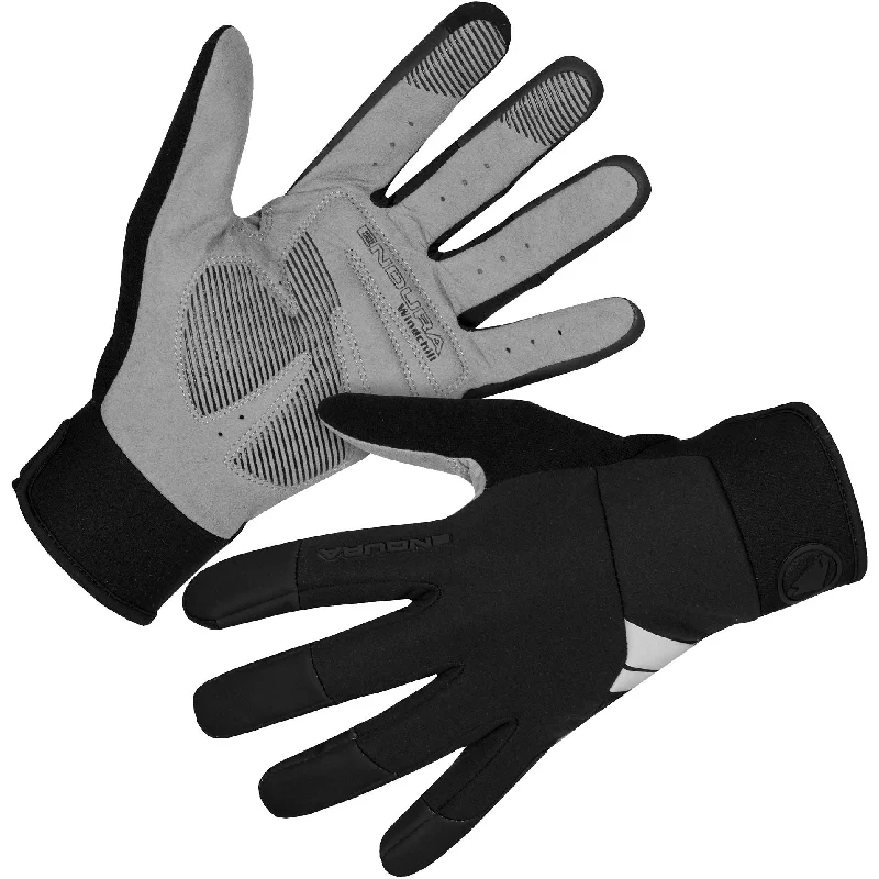 Bicycle fender liner-Endura Windchill Womens Full Finger Cycling Gloves - Black