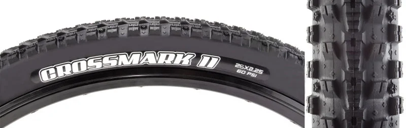 Road bike cassette-Maxxis Crossmark II Tire - 26 x 2.25 Clincher Wire Black