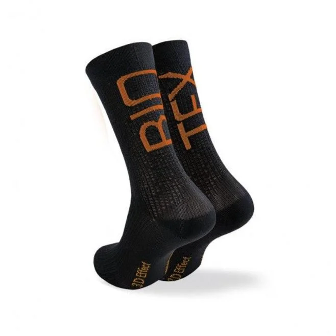 Cycling rain guard-Calze Biotex 3D Fresh - Nero arancio