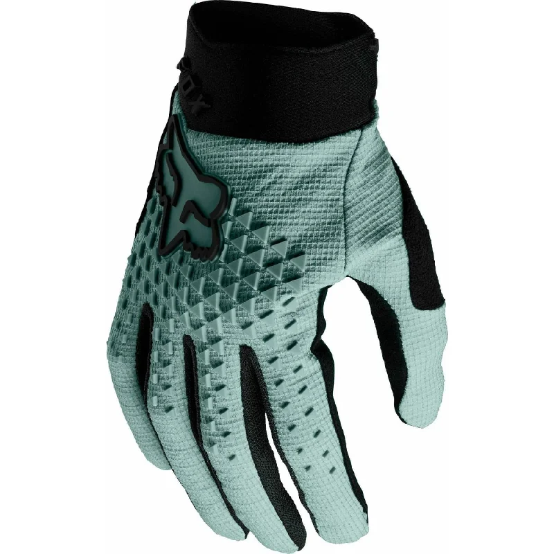 Bike chain liner-Fox Defend Full Finger Womens Cycling Gloves - Green