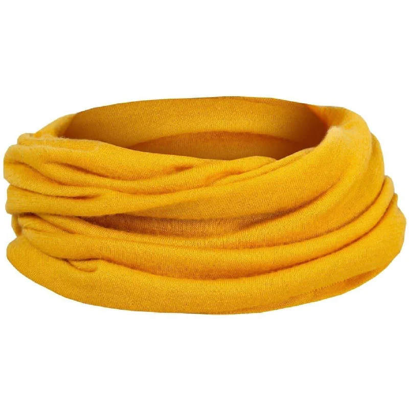 Road bike guard-Endura BaaBaa Merino Multitube Neckwear - Yellow