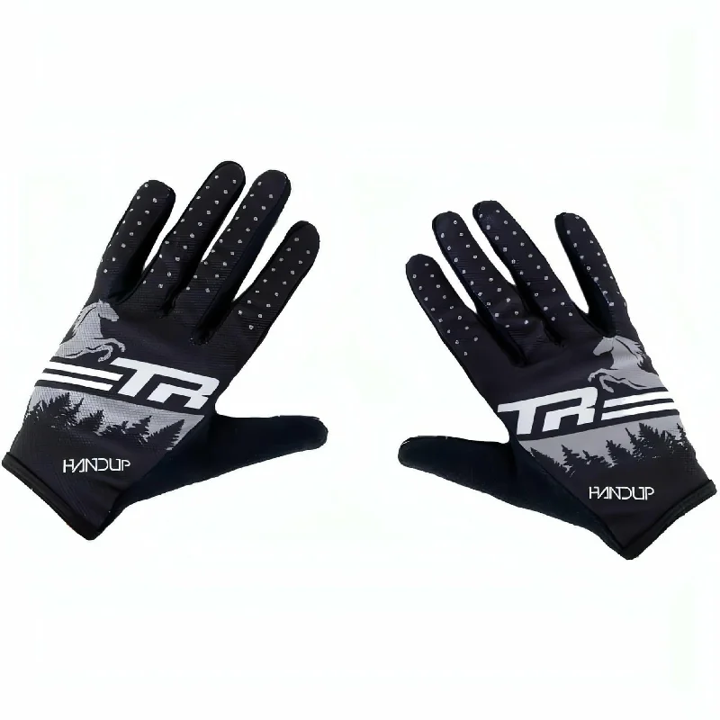 Cycling vest guard-Transition TBC Giddy Up Full Finger Cycling Gloves - Black