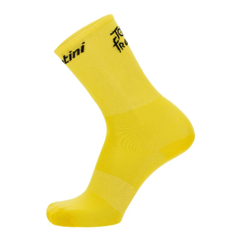 Cycling sleeve guard-Santini Tour De France Overall Leader Socks