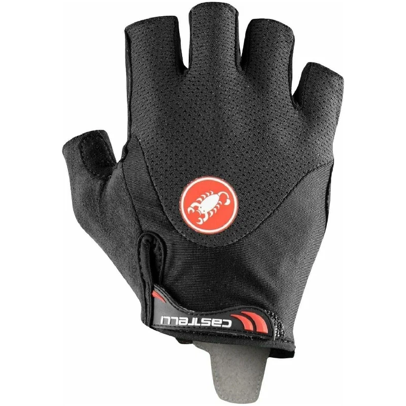 Cycling knee liner-Castelli Arenberg Gel 2 Fingerless Cycling Gloves - Black