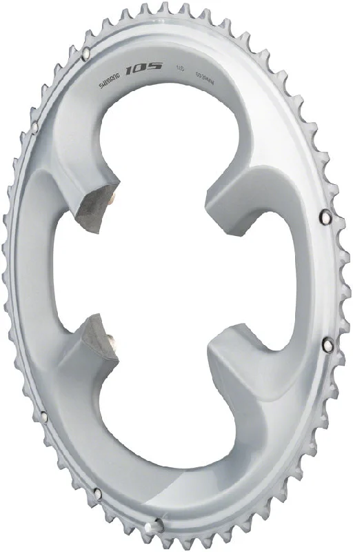 Road bike mount-Shimano 105 FC-R7000 53t 4x110 bcd Asymmetric Chainring Silver