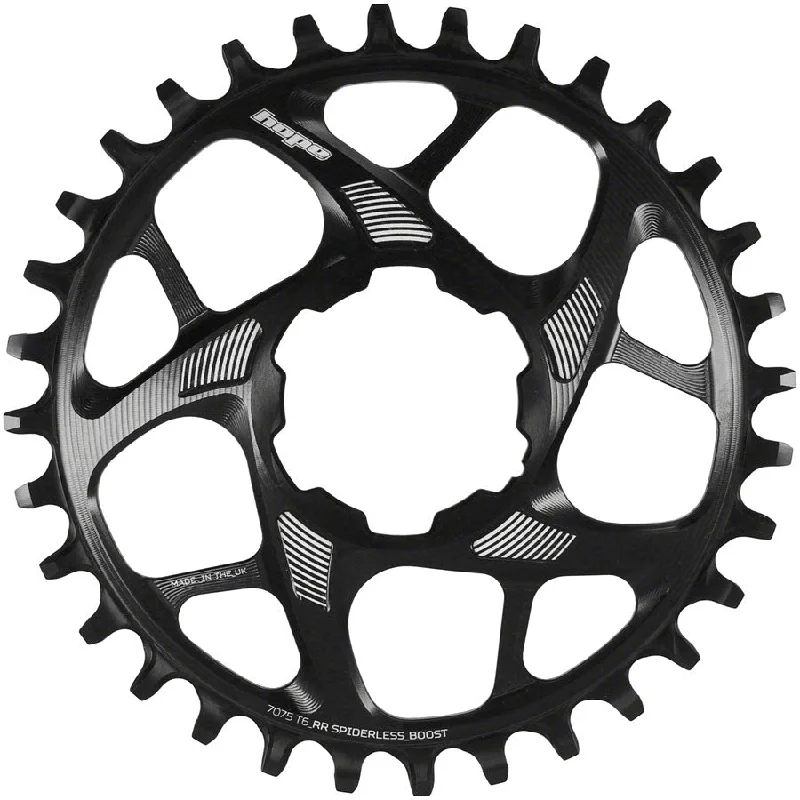 Bicycle lock liner-Hope Spiderless Retainer Chainring - 34t Boost Hope Direct Mount R22 Black