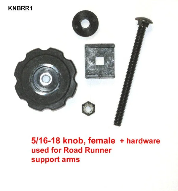 Bicycle lock mount-KNOB & HARDWARE FOR SUPPORT ARMS