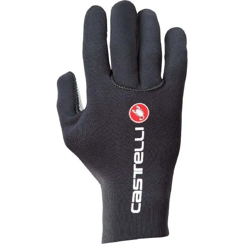 Cycling water liner-Castelli Diluvio C Full Finger Cycling Gloves - Black