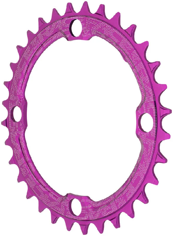 Cycling glasses guard-RaceFace 1x Narrow Wide Chainring - 36t 104 BCD 10-12 Speed 7075 Aluminum Purple