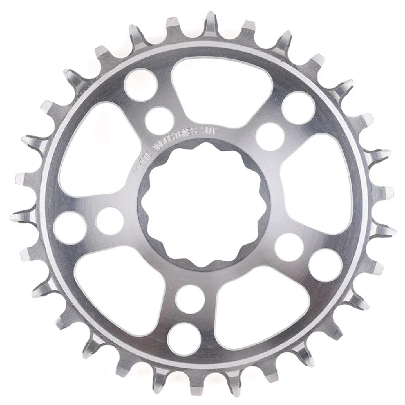 Cycling knee liner-White Industries MR30 TSR 1x Chainring (0mm Offset) 30T Silver