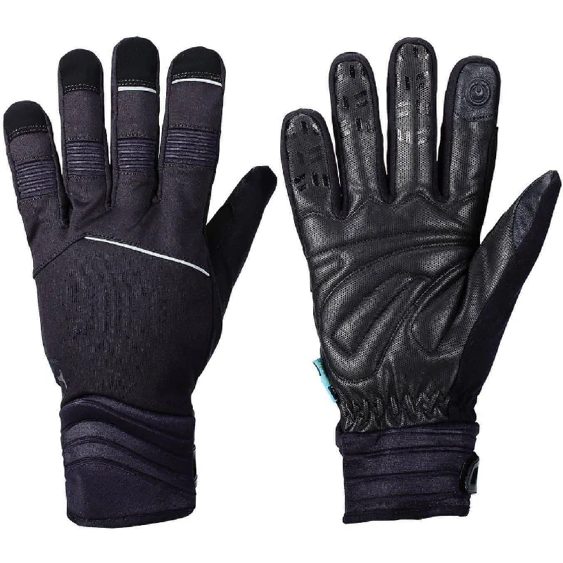 Road bike liner-BBB WaterShield Full Finger Winter Cycling Gloves - Black