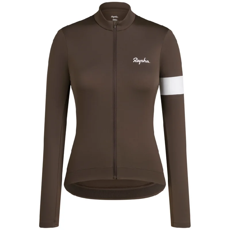 Cycling rain liner-Maglia donna maniche lunghe Rapha Core - Marrone