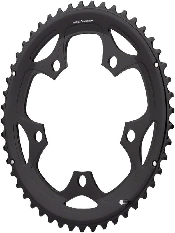 Bike wheel liner-Shimano FC-R460 Chainring - 48t 5-Bolt 110 BCD Black