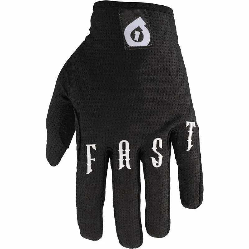 Bike chain liner-SixSixOne Comp Full Finger Cycling Gloves - Black