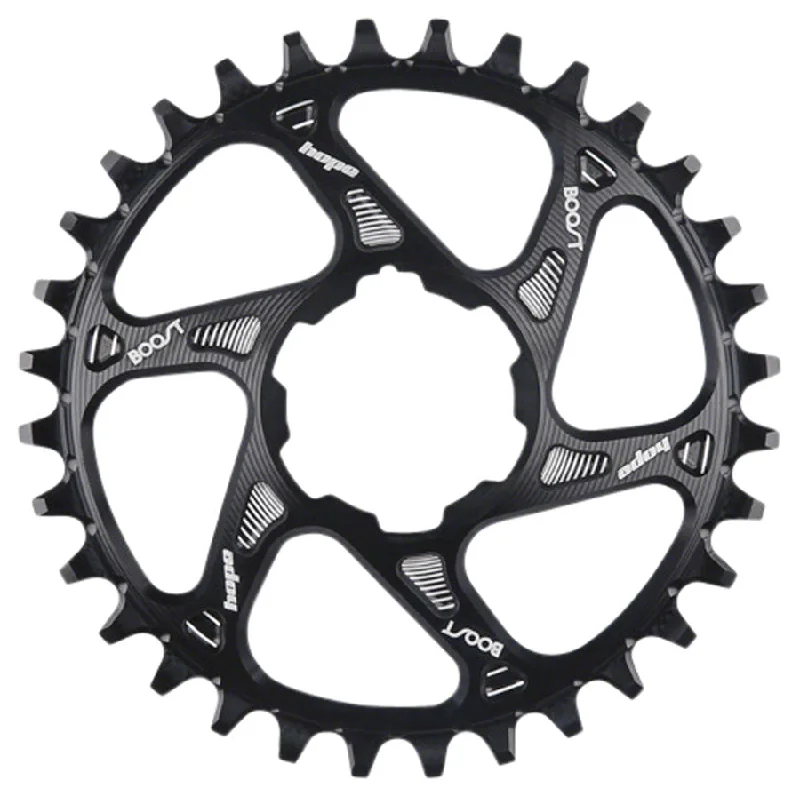 Cycling leg liner-Hope Spiderless Retainer Chainring - 32t Boost Hope Direct Mount For Shimano 12-Speed Drivetrain BLK