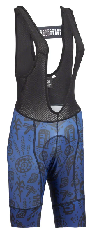 Road bike guard-Salsa Gravel Story Bib Short - Womens Blue X-Large