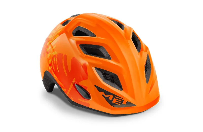 Mountain bike liner-MET Kid's Helmet Elfo Genio Orange Jungle